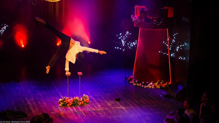 Jay C Handbalancer at the International Burlesque Circus - the Once Upon A Time edition