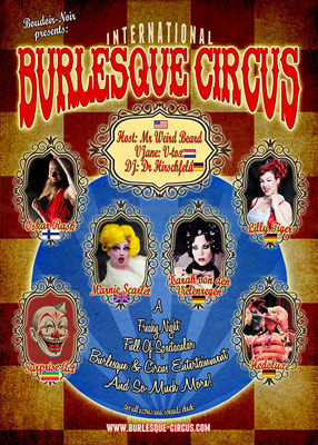 The Freaks & Geeks edition of the International Burlesque Circus - Hollands ost spectacular burlesque experience with Xarah von den Vielenregen, Marnie Scarlet, OSkar Rask, Lilly Tiger, Hedoluxe, Mr Weird Beard and more!