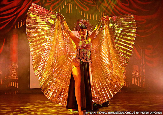 burlesqueshow at the International Burlesque Circus - the Exotic Sensations edition