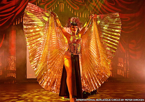 burlesqueshow at the International Burlesque Circus - the Exotic Sensations edition