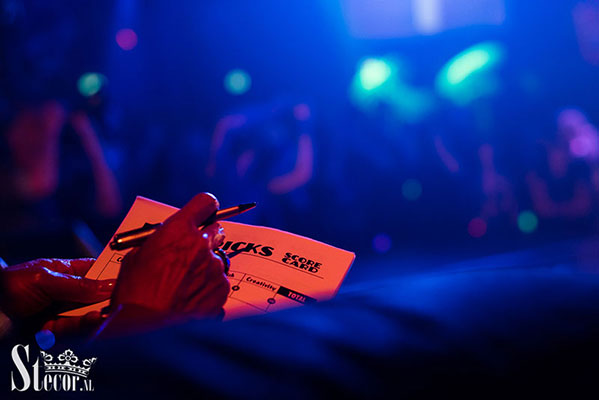 the jury at the Burlypicks edition of the International Burlesque Circus