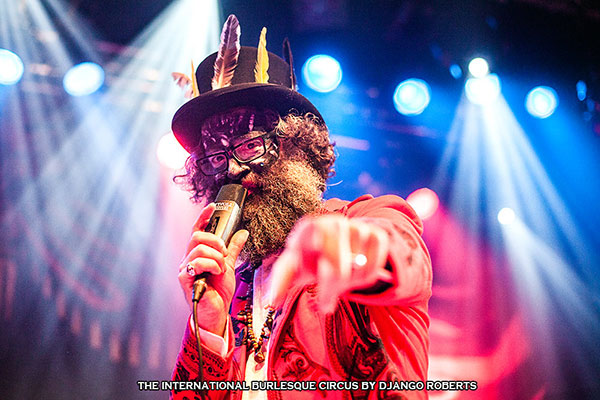 Mr Weird Beard at the Los Muertos Halloween edition of the International Burlesque Circus