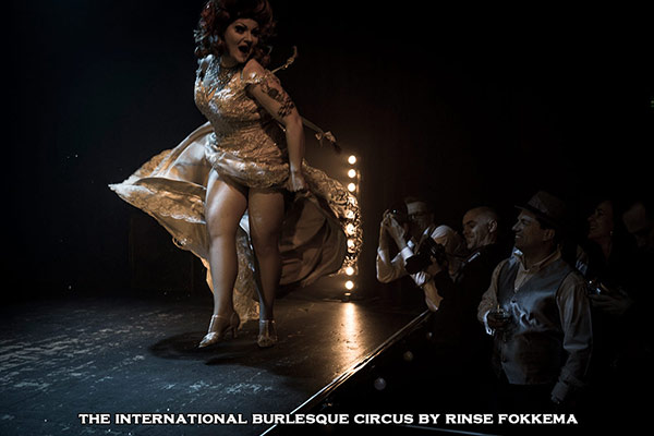 Lady Francescca performs at the International Burlesque Circus, the Old Hollywood Glam edition