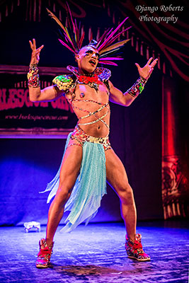 the Masquerade edition of the International Burlesque Circus at de Helling in Utrecht