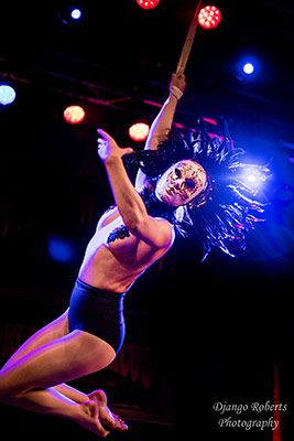 the Masquerade edition of the International Burlesque Circus at de Helling in Utrecht