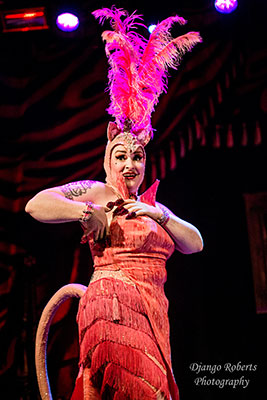 the Masquerade edition of the International Burlesque Circus at de Helling in Utrecht