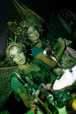 Absinth faries at The Creatures of the Night Halloweeen edition of the International Burlesque Circus 2017 in Utrecht