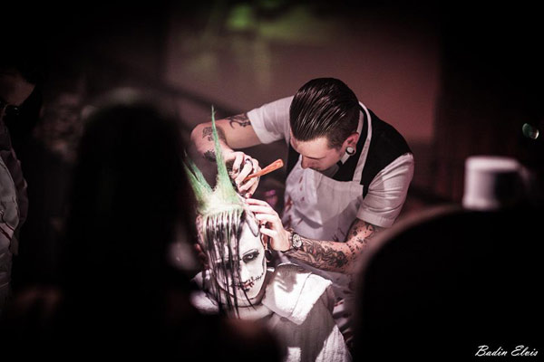 barbershop at the Halloween edition of the International Burlesque Circus