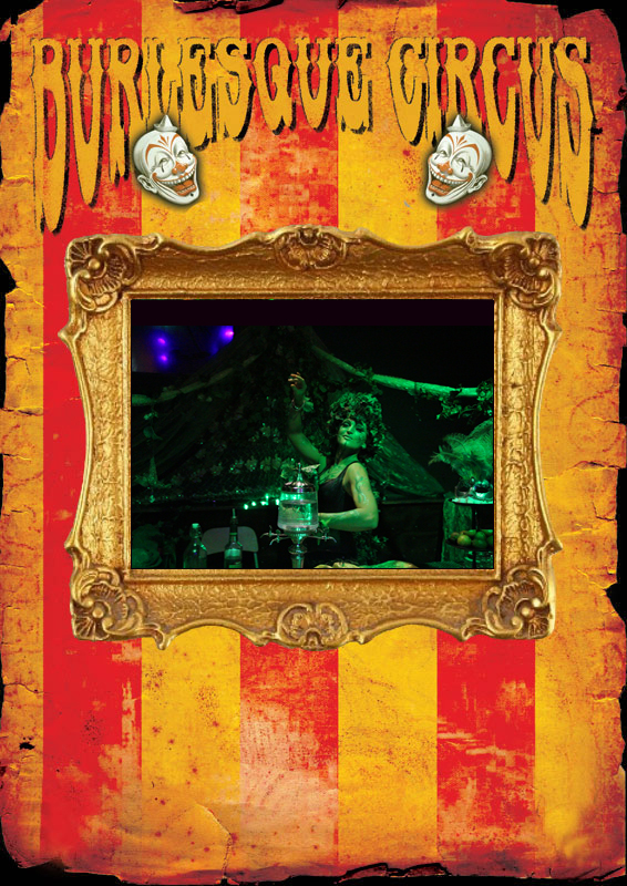 Absinthebar by Medusa: The Green Fairy walks around with a little forest on wheels. There is a lot to see. The Green Fairy has a monsterbook, that protects her from the evil creatures in the forest, like orks, and wolfs, and trols. When she opens it, a humongous monster pops out to protect her. The Green Fairy has a special drink: she has Absinthe, and knows a lot about this forbidden potion. She poors the drink in the "sensational", ritual way, by burning it and using the special silver absinthe spoon.