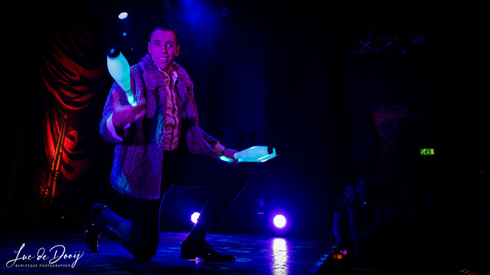David Severins at the Beastilicious Halloween edition of the International Burlesque Circus in Utrecht produced by Boudoir Noir